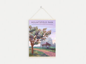 Mountsfield Park London Travel Poster Art Print, 6 of 8