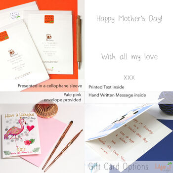 Personalised Flamingo Mother's Day Card, 3 of 3