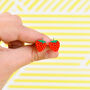 Strawberry Stud Earrings, thumbnail 2 of 4