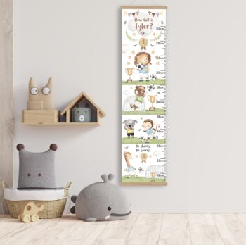 Personalised Football Fun Height Chart, 2 of 6