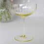 Citron Handblown Cocktail Coupe Glass, thumbnail 1 of 2