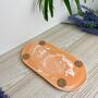 Orange Oval Trinket Tray Dish, thumbnail 5 of 5