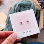 Sterling Silver 'You Are Ace' Playing Cards Earring, thumbnail 3 of 5