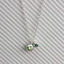 Silver Peridot And Tourmaline Orb Necklace, thumbnail 6 of 6