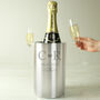Personalised Initials Stainless Steel Wine Cooler, thumbnail 1 of 4