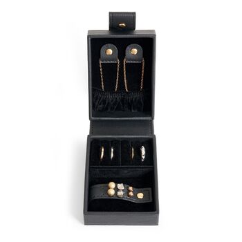 Travel Jewellery Box | Pi London Black, 4 of 8