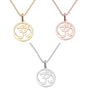 Om Yoga Necklace In Solid Silver, thumbnail 3 of 7