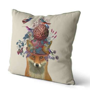 Decorative Cushion Fox And Artichoke, 2 of 6