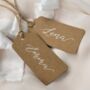 Personalised Calligraphy Place Name Card Tags X 10, thumbnail 4 of 6