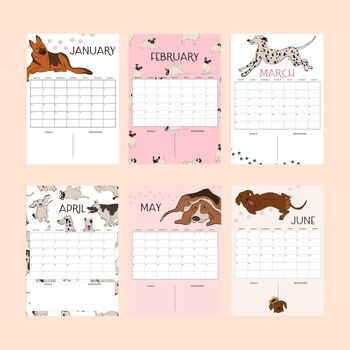 2026 Dog Lover Calendar Pink, 5 of 5