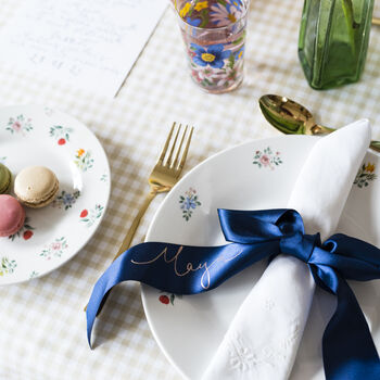 Personalised Ribbon Christmas Place Settings, 4 of 9
