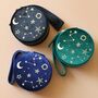 Starry Night Velvet Mini Round Jewellery Case, thumbnail 1 of 12