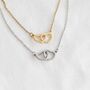 Interlocking Hearts Necklace, thumbnail 8 of 8