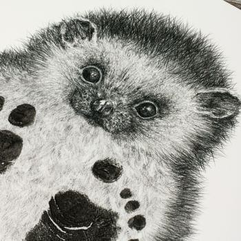 Personalised Baby Hedgehog Footprint Kit, 3 of 5