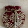 Maroon Velvet Handcrafted Potli Bag, thumbnail 2 of 10