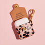 Personalised Leopard Floral Leather Airpod Case, thumbnail 2 of 6