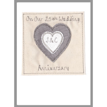 Personalised 6th, 10th, 11th Or 25th Anniversary Card, 10 of 12