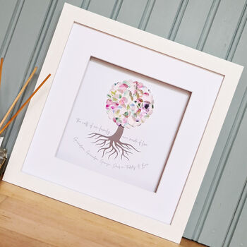 Roots Of A Family Personalised Heart Family Tree, 9 of 10