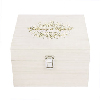 Personalised Wedding Confetti Memory Box, 6 of 8