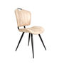 Austin Moleskin Oyster Cream Set Of Two Dining Chairs, thumbnail 3 of 6