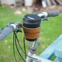 Personalised Reusable Coffee Cup Leather Bike Holder, thumbnail 2 of 5