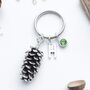 Pine Cone Keyring Woodland Nature Gift, thumbnail 1 of 8