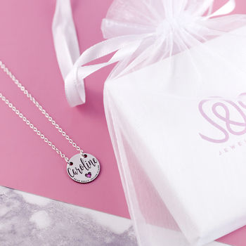 Sterling Silver Mum Necklace With Engraved Names, 4 of 12