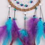 Small Purple Blue Dream Catcher For Wall Decoration, thumbnail 3 of 4