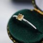 Genuine Citrine Crystal Ring In Sterling Silver, thumbnail 4 of 11