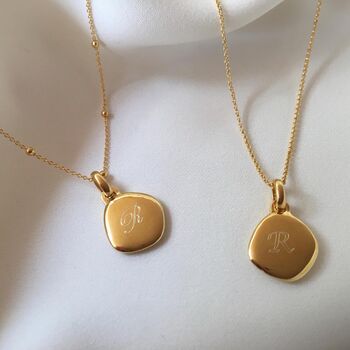 Personalised Initial Pebble Necklace, 2 of 9