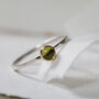 Natural Peridot Gemstone Ring, thumbnail 2 of 4