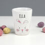 Personalised Easter Bunny Features Ceramic Egg Cup, thumbnail 3 of 4