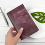 Vegan Teak Leaf Leather A6 Refillable Notebook, thumbnail 10 of 12