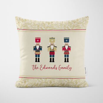Personalised Gold Nutcracker Cushion, 4 of 7