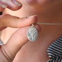 Sterling Silver Birth Flower Necklace, thumbnail 7 of 11