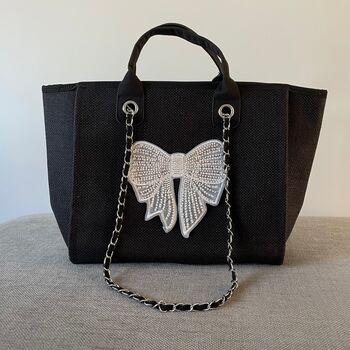 Bow Large Chain Tote Bags, 4 of 4