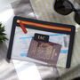 Recycled Personalised Leather Travel Zip Pouch, thumbnail 3 of 3