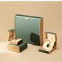 Monaco D’or Gold Emerald Beige Ombré Travel Jewellery Box, thumbnail 1 of 7