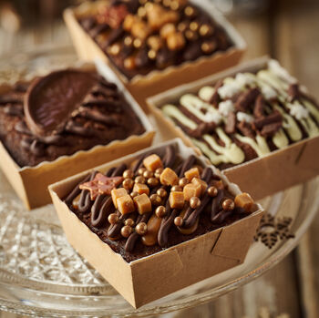 Deluxe Festive Chocolate Truffle Cakes Gifting Box, 4 of 4