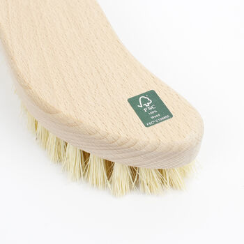 Sustainable Wood Scrubbing Brush With Plant Bristles, 6 of 7