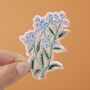 Forget Me Not Embroidered Patch, thumbnail 3 of 10