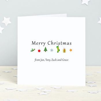 Personalised Christmas Icon Cards, 2 of 2