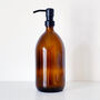 Refillable Amber Bottle With Black Metal Pump, thumbnail 6 of 6