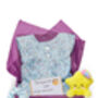 Girls Blue Cosmic Nightie And Star Teddy Gift Box, thumbnail 1 of 6