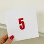 5th Handmade Birthday Card, thumbnail 1 of 3
