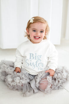 Embroidered Personalised Big/Little Sibling Sweatshirt Jumper, 3 of 10