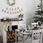 Wooden Merry Christmas Chair Signs With Foliage, thumbnail 3 of 3
