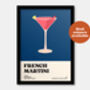 French Martini Print, thumbnail 7 of 7