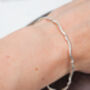 Sterling Silver Geo Scroll Bangle, thumbnail 2 of 5