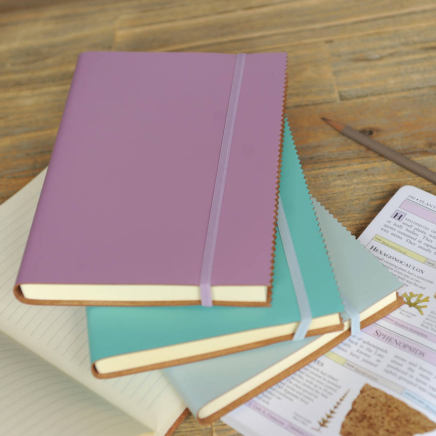 Undercover Recycled Leather A5 Crimped Edge Notebook By Undercover